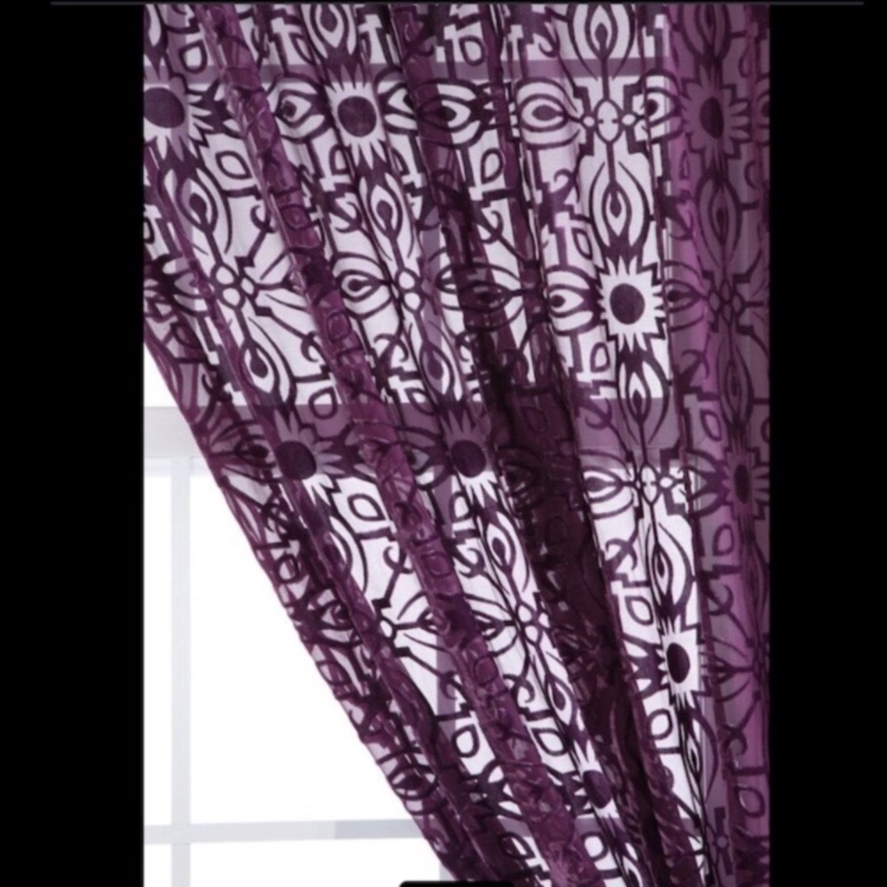Urban outfitters medallion burnout velvet curtain